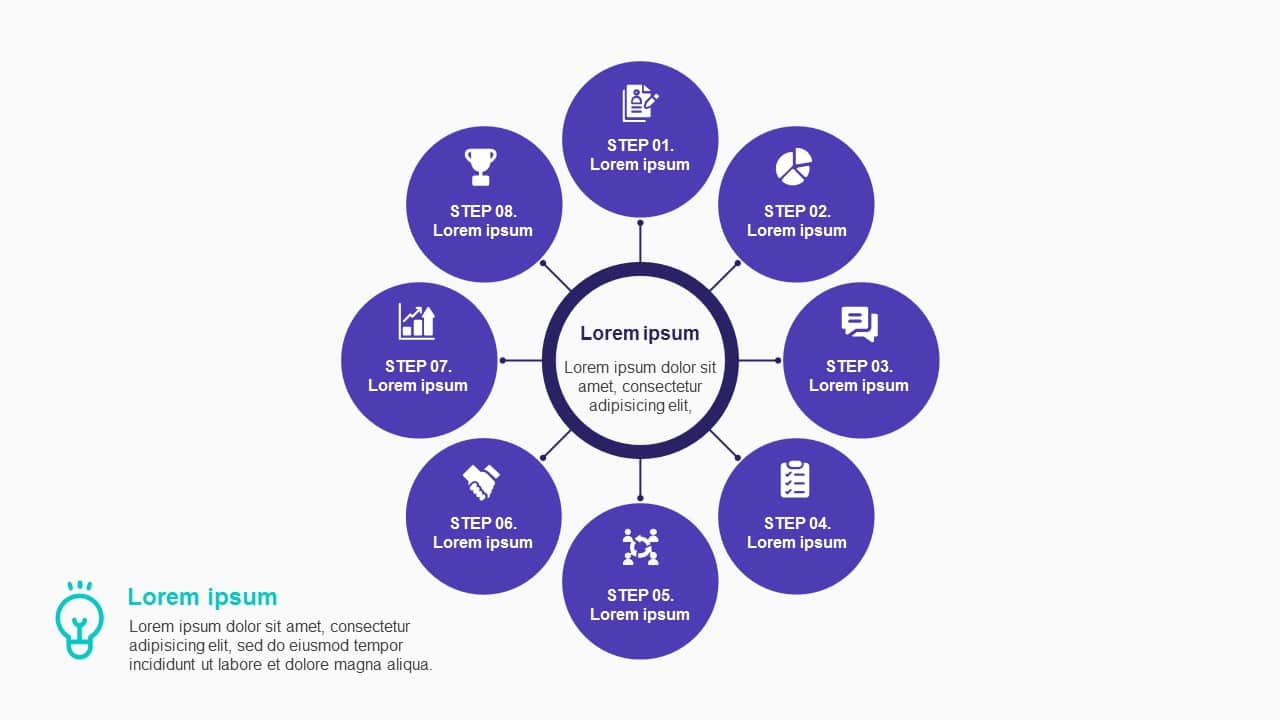 8 Step Business Concept Diagram