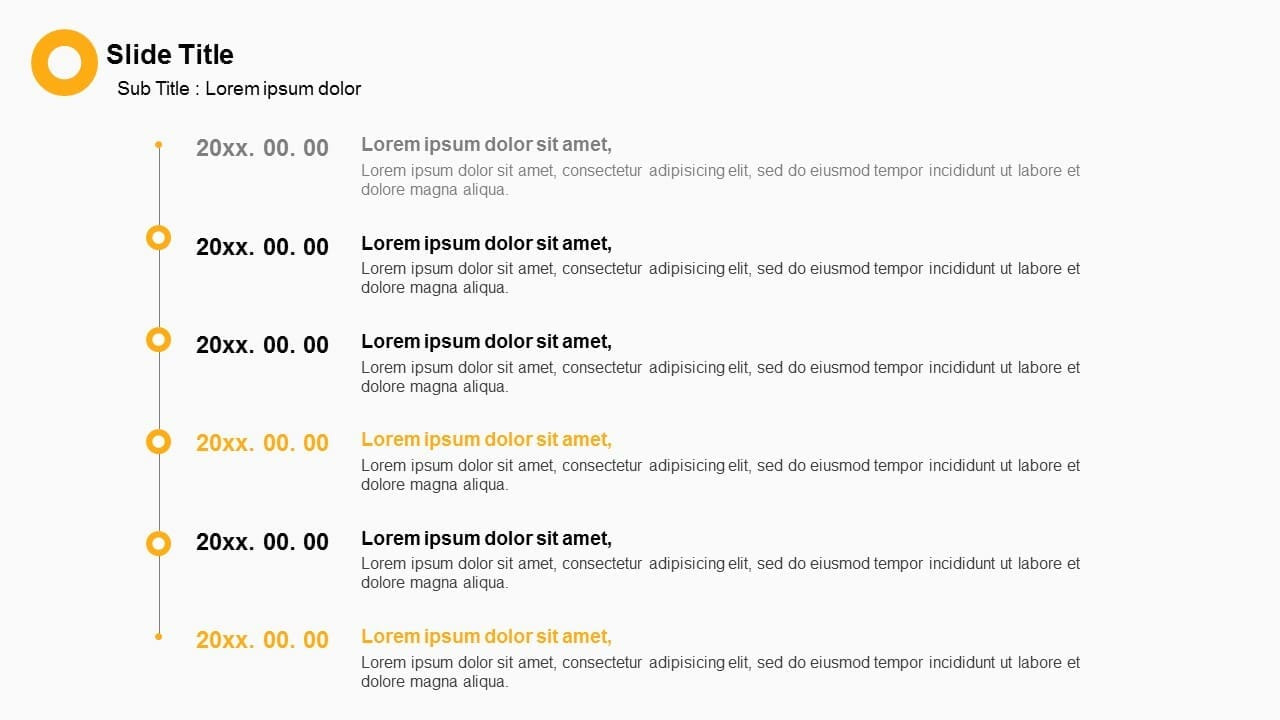 Simple 6 Steps Roadmap Timeline
