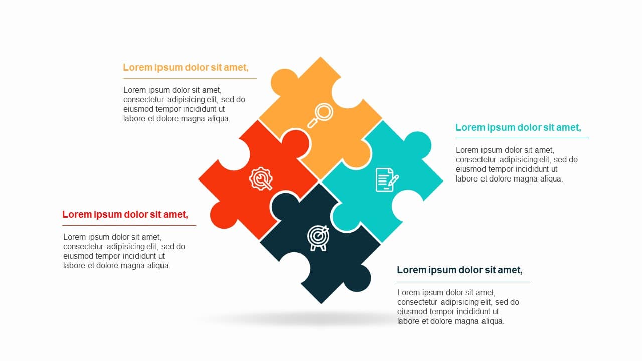 Puzzle shapes Diagram&Charts