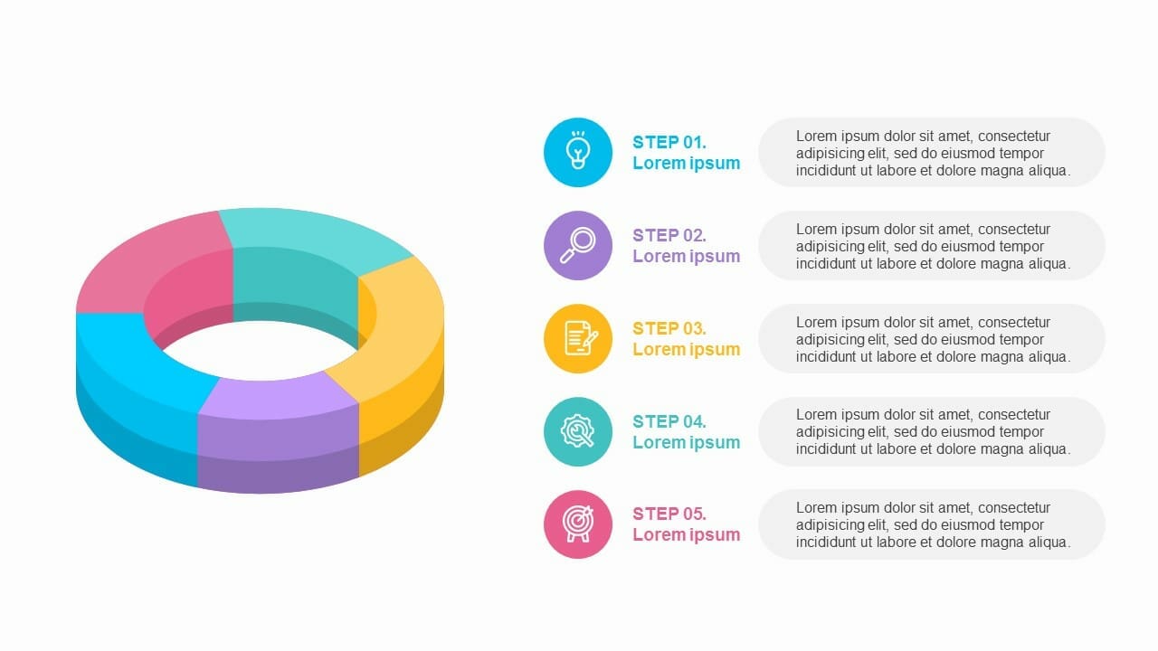 3D Circluar Process Diagram&Charts