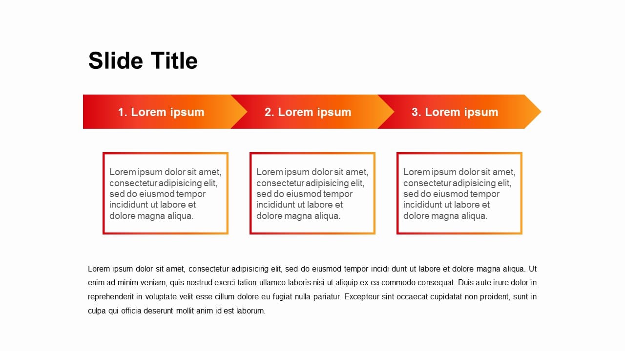 3 Steps RED TONE gradation Timeline
