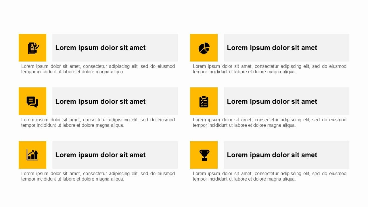 Simple 6 Steps Text Box