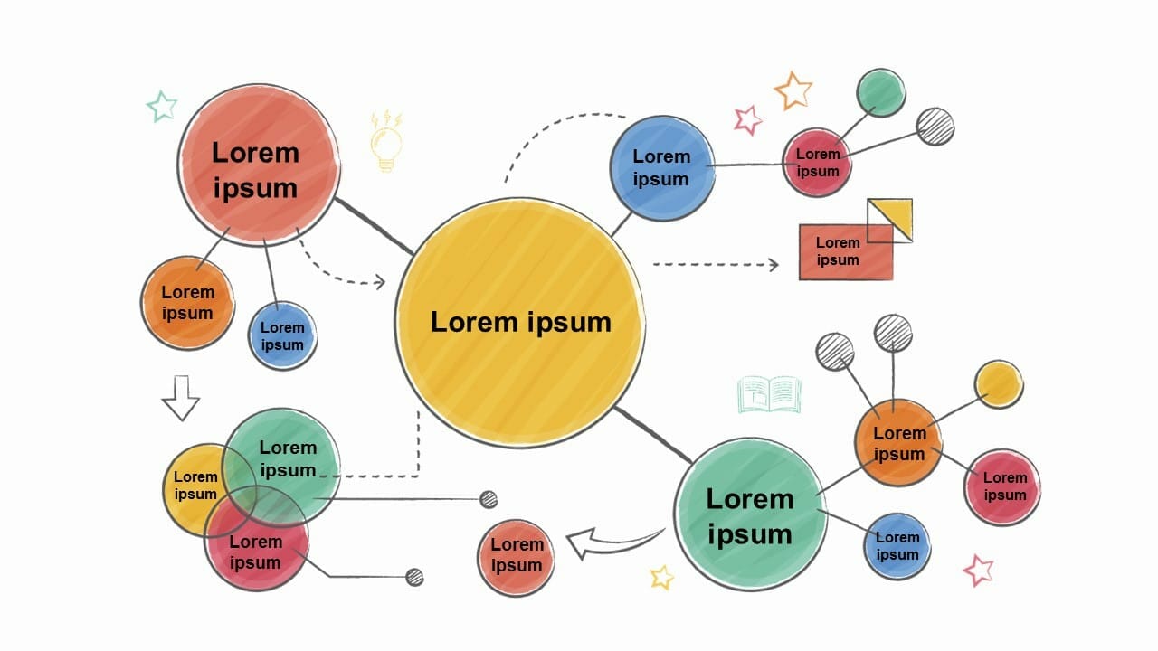Brain Storming Colorful Diagram