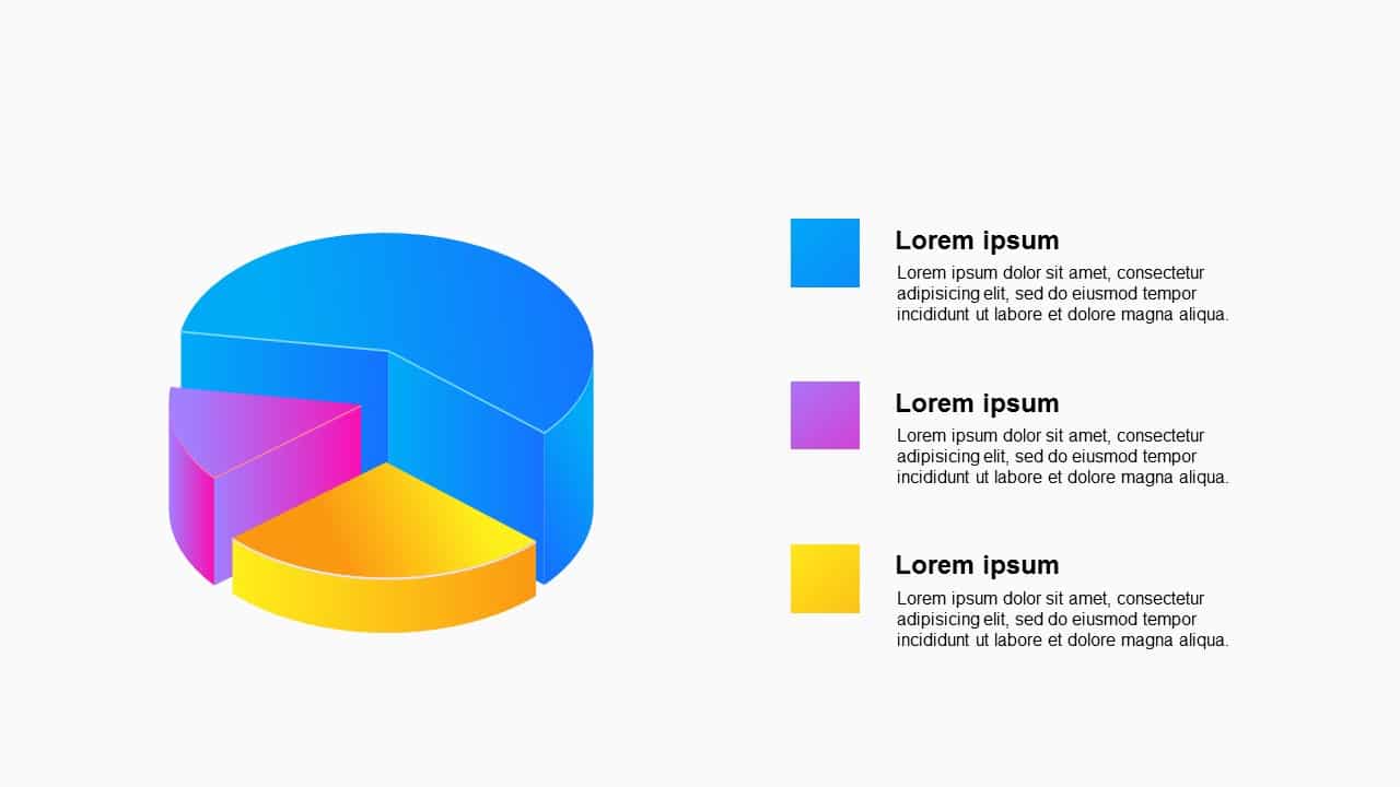 3D Circluar Graph Process Diagram&Charts